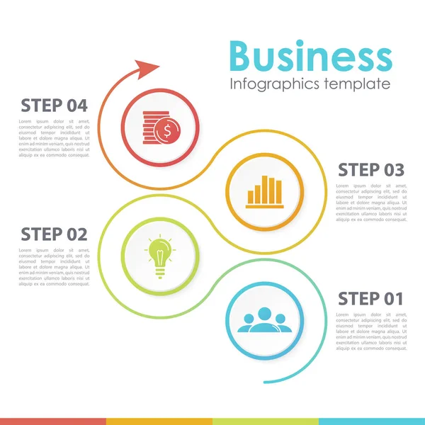 Business Infographics Template Arrow Abstract Vector Illustration Can Used Layout Royaltyfria Stockvektorer