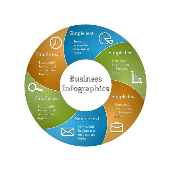 Kolo infografika — Stockový vektor