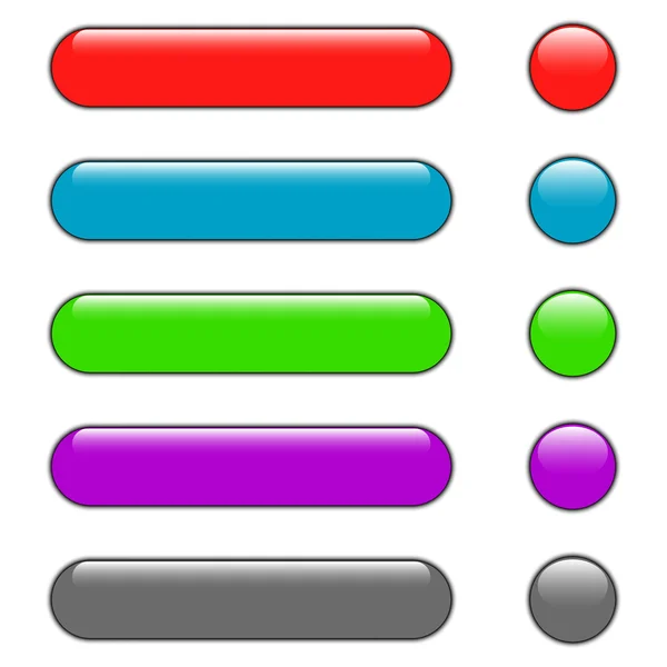 Icono de botón de color. Vector EPS10 — Vector de stock