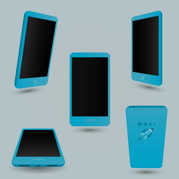 Impostare touch screen smartphone — Vettoriale Stock