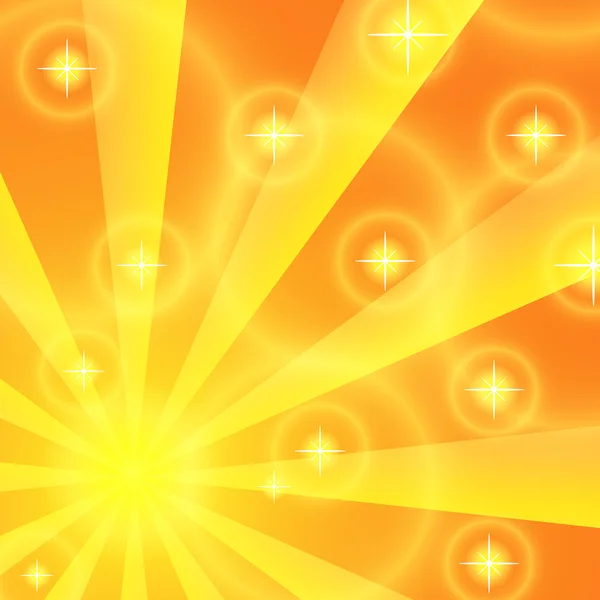 Sun rays background. Yellow — Stock Vector