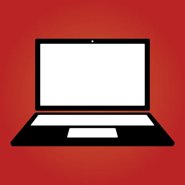 Gerätesymbole Laptop — Stockvektor