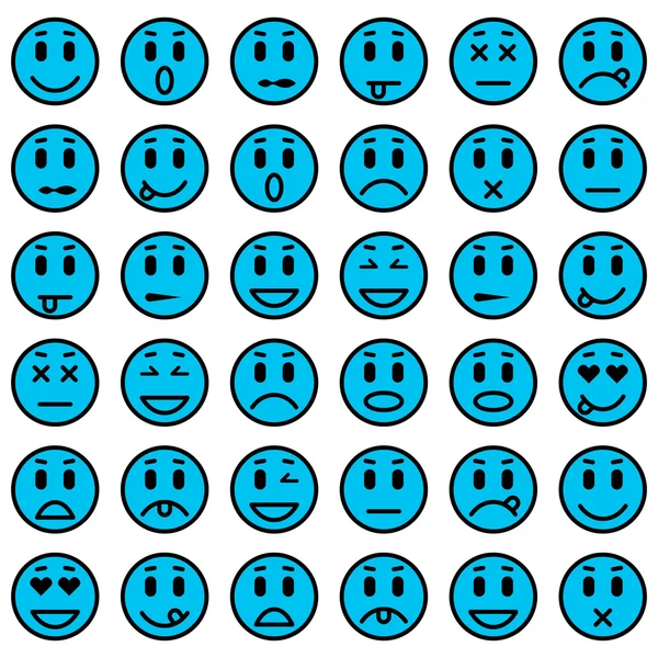 Set of Emoticons — Stock Vector