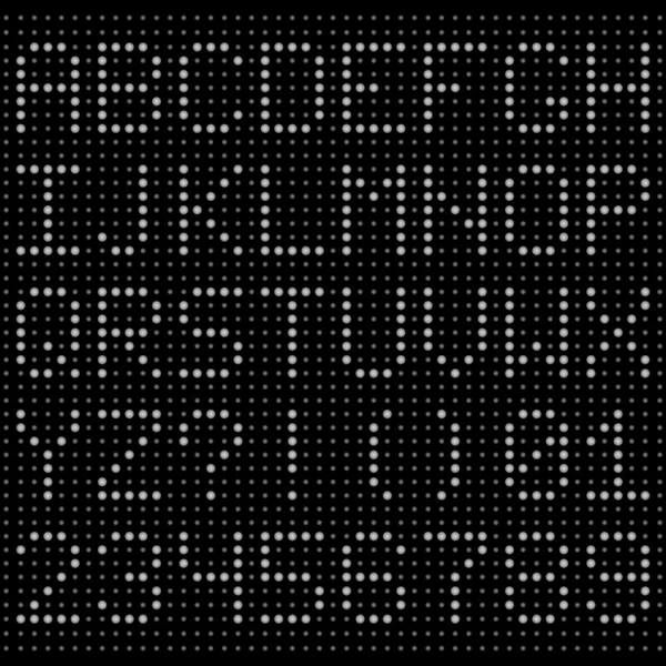 Светодиодные буквы и цифры — стоковый вектор