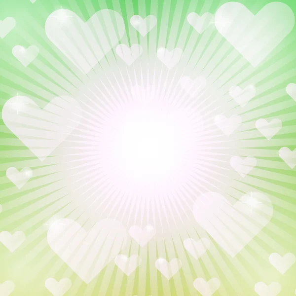 Coeur amour valentine abstrait fond — Image vectorielle