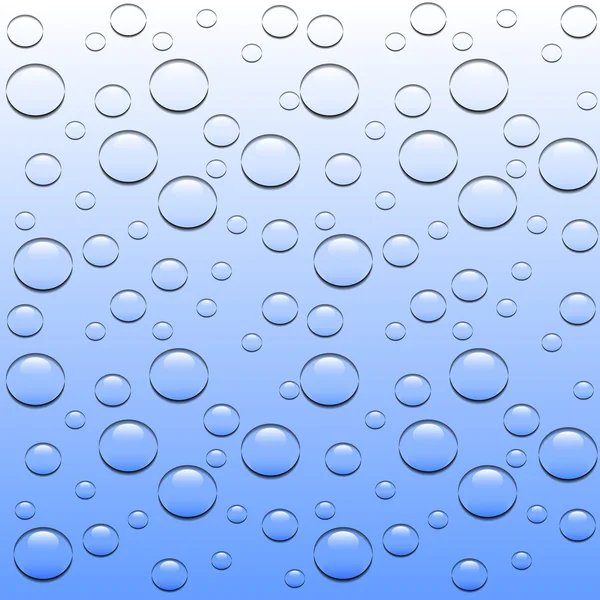 Gota de agua transparente — Vector de stock