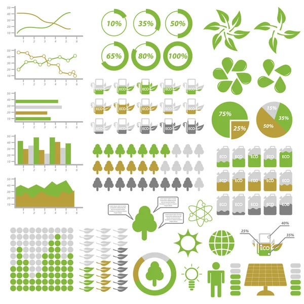 Écologie éléments infographiques. Modèles pour infographie — Image vectorielle