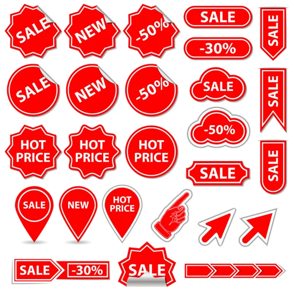 Πανό "πώληση" και στοιχεία — Διανυσματικό Αρχείο