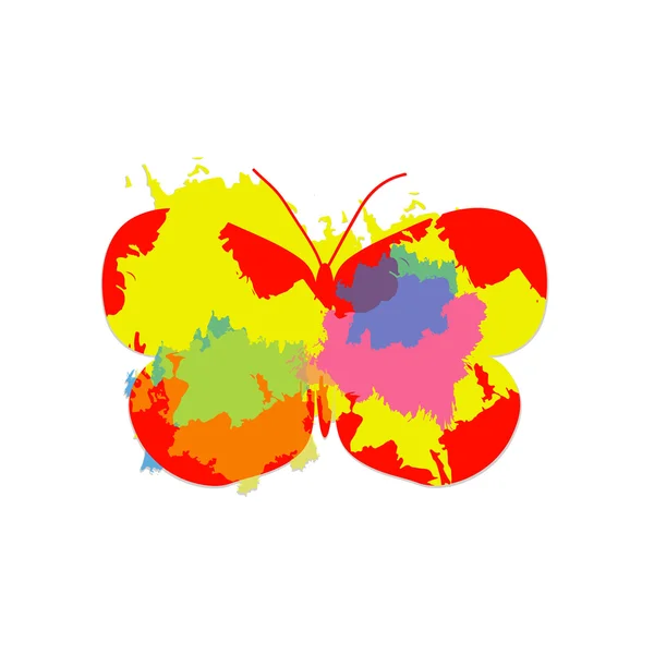 Векторный фон бабочки, красочный — стоковый вектор