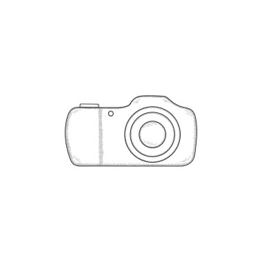 Kameranın vektör illüstrasyonu