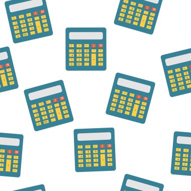 Hesap makinesi vektör seamless modeli