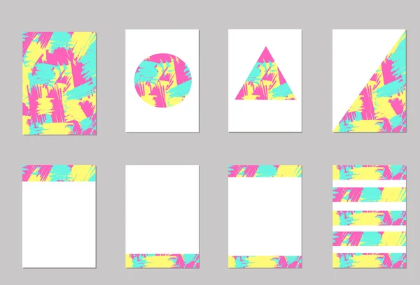 Universal colorido conjunto de cartões abstratos . — Vetor de Stock