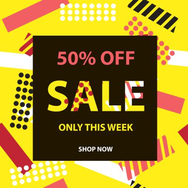 %50 off Satılık - renkli arka plan, geometrik kesintisiz p