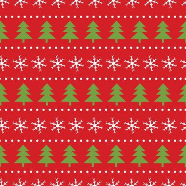 Kusursuz bir Noel deseni. Renkli bir geçmiş. Vektör illüstrasyonu. 