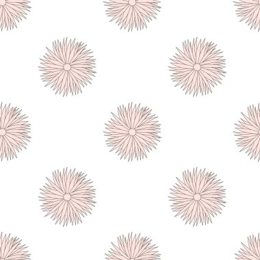 Çiçekler kusursuz desenli. Çiçekli dijital kağıt. Vektör illüstrasyonu.