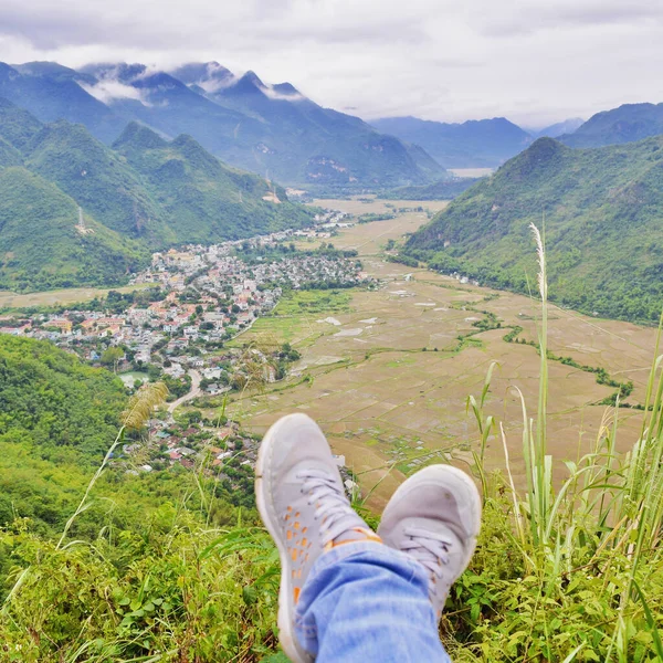 Mai Chau valley seen from above