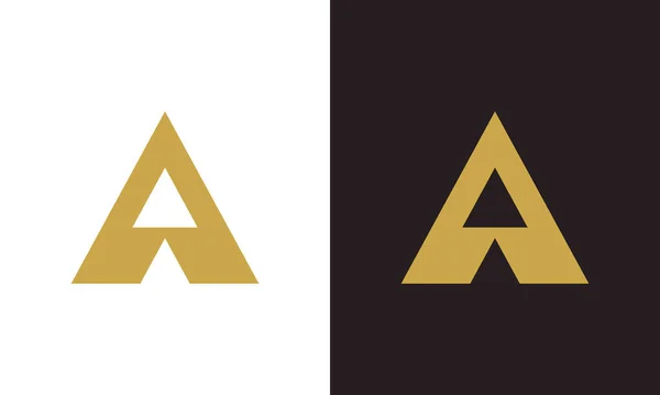 Zarif, birinci sınıf, lüks A vektör logosu tasarımı. Altın rengi. İşiniz için yaratıcı monogram çizgisi vektör logosu