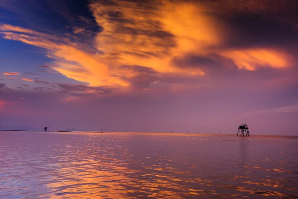 Can Gio Biosphere praia ao amanhecer, Ho Chi Minh City, Vietnã — Fotografia de Stock