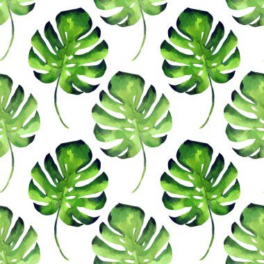 Çiçeksiz suluboya desen.