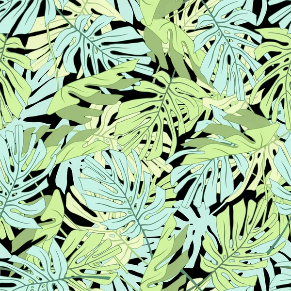 Feuilles de palmier tropicales. — Image vectorielle