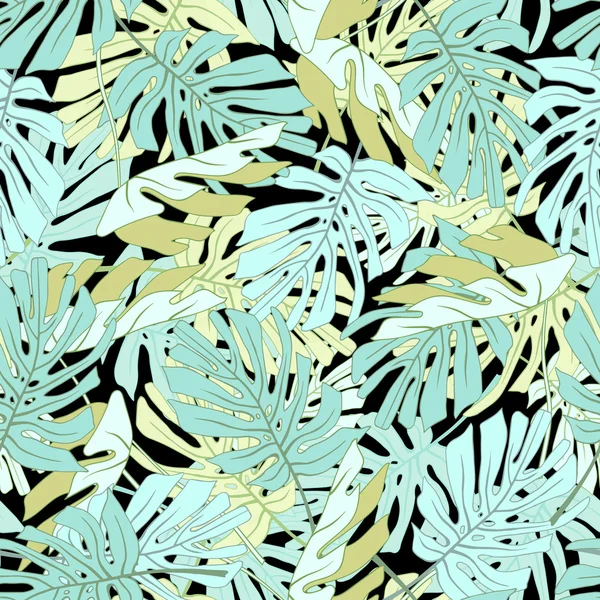 Feuilles de palmier tropicales. — Image vectorielle