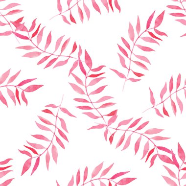 Çiçeksiz suluboya desen.