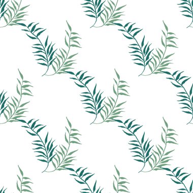 Çiçeksiz suluboya desen.