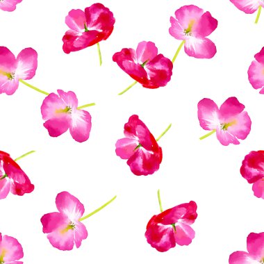 suluboya çiçek seamless modeli.