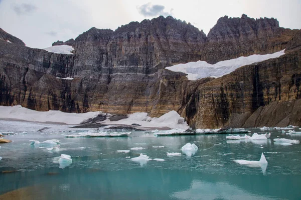 Grinnell Glacier Upper Grinnell Lake Glacier National Park Montana — Stock Photo, Image