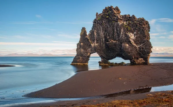 Panorámás Kilátás Színes Központi Reykjavik Mint Látható Egész Tjnin Jogdíjmentes Stock Képek