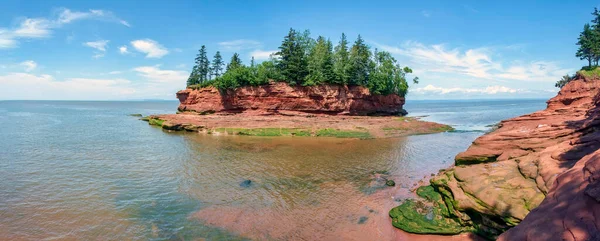 Nova Scotia Nova Yakınlarında Burntcoat Head Park Yüksek Gelgit Manzarası — Stok fotoğraf