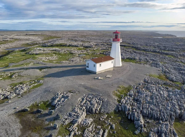 Una Perspectiva Aérea Del Faro Del Cabo Norman Cerca Del — Foto de Stock