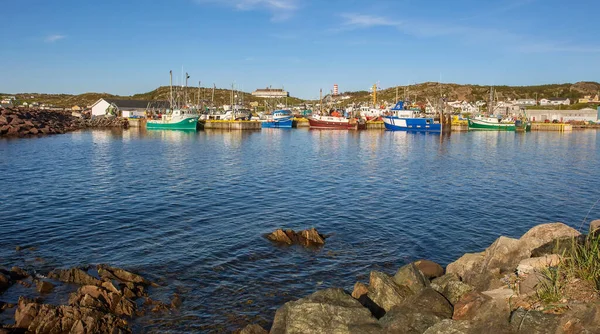 Twillingate, Newfoundland 'da renkli balıkçı tekneleri..