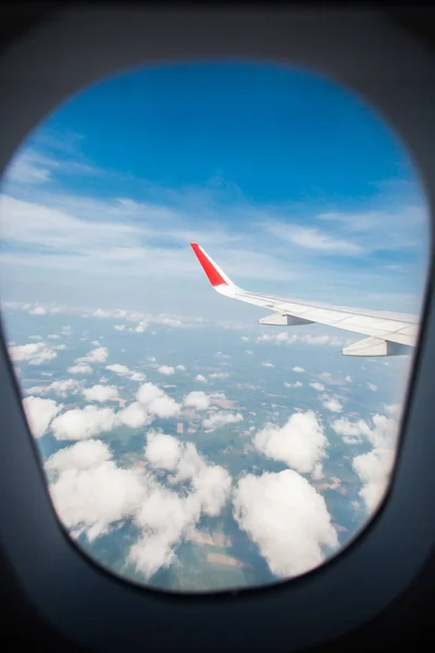 Одна Сіра Порожня Віконна Площина Сіре Вікно Літака Сірий Світловий — стокове фото