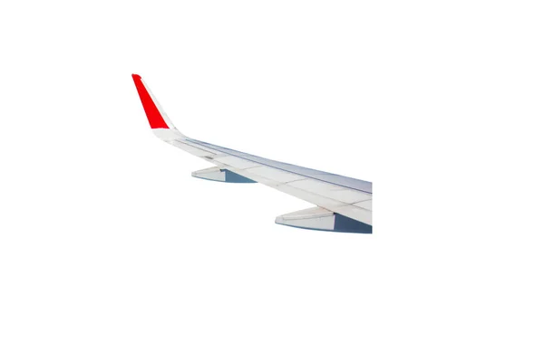 Flügel Eines Flugzeugs Das Über Den Wolken Fliegt — Stockfoto