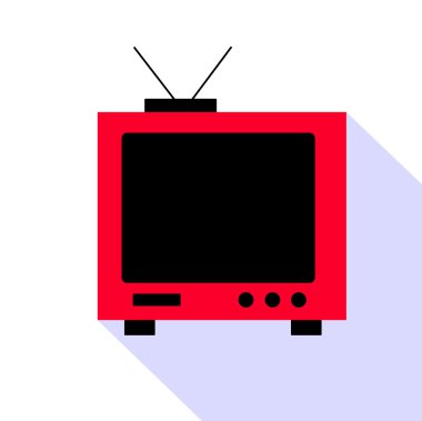 Retro Tv düğmeleri ve antenler