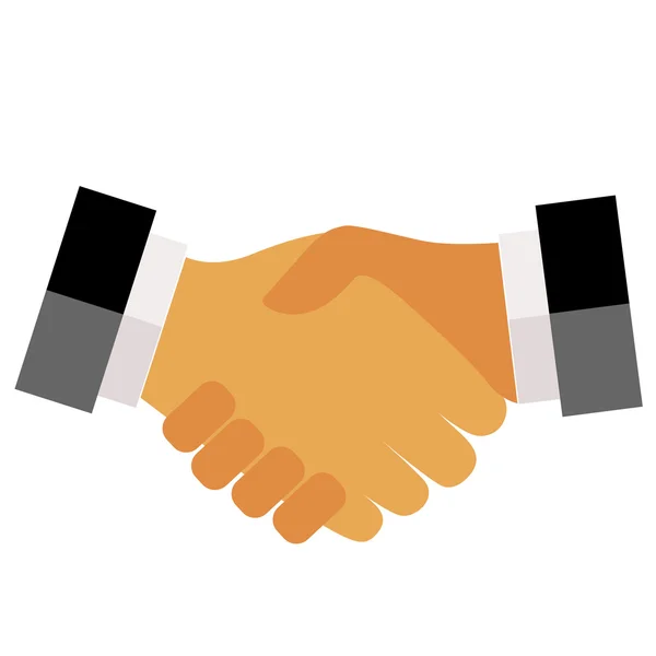 Shake hands with partner — Stock Vector