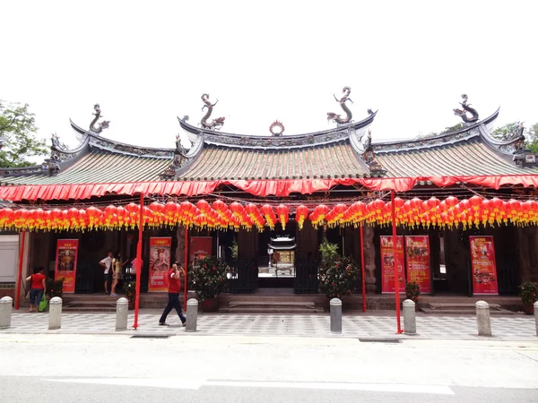 Thian Hock Keng Tapınağı kapısı, Singapore — Stok fotoğraf