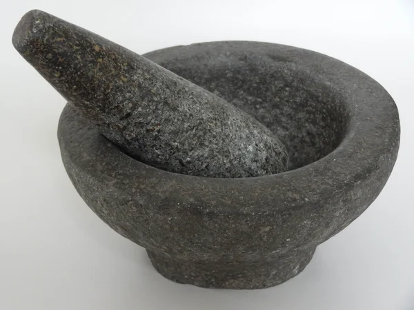 Stone mortar and pestle — Stock Photo, Image