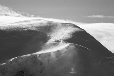Aiguille du Midi üstündeki epik sahne