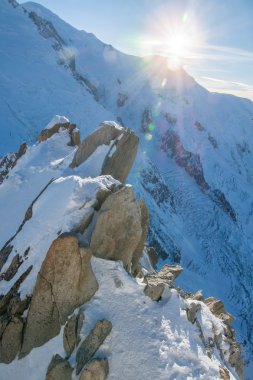Aiguille du Midi üstündeki büyük sahne