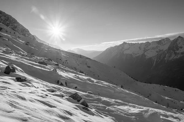 Paysage épique au sommet de l'Aiguille du Midi — Photo