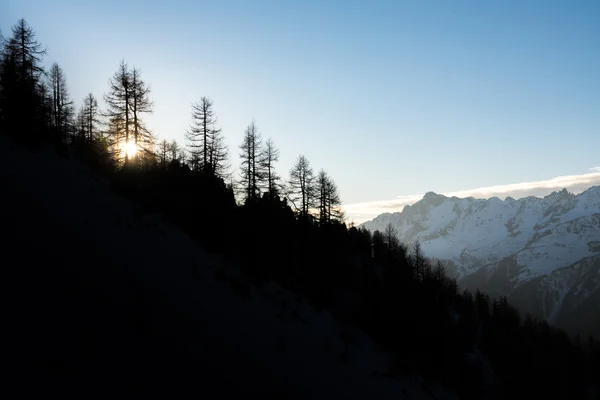 Episka landskap överst på Aiguille du Midi — Stockfoto