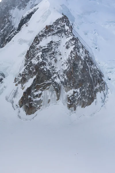 顶部的钻头 du Midi 的史诗风光 — 图库照片