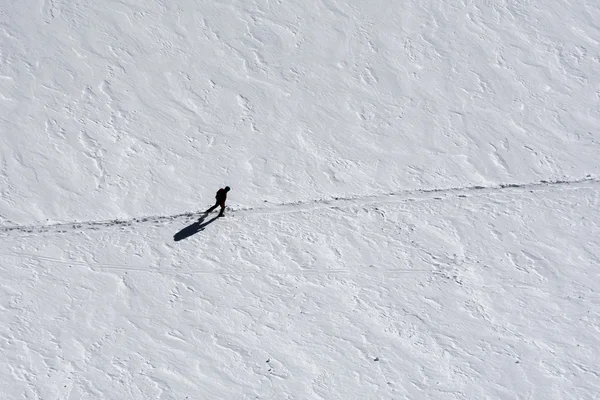 滑雪在法国夏蒙尼举行一些大地形 — 图库照片