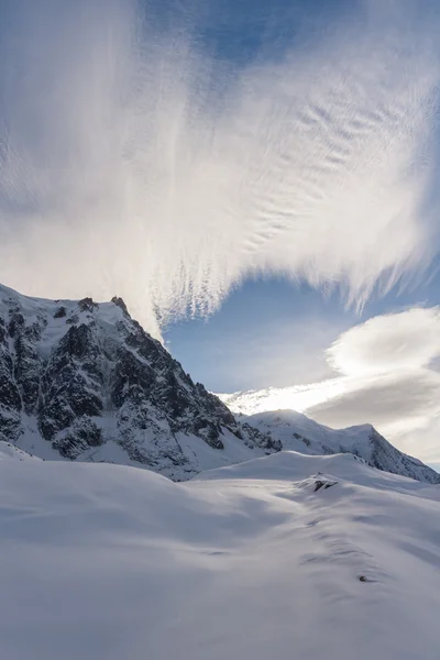 Stora landskap överst på Aiguille du Midi — Stockfoto