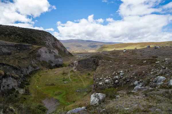 Гірські пейзажі в Андах в Еквадорі, Південна Америка, — стокове фото