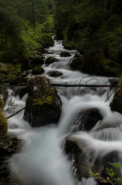 Long exposure stream In Alaska — Stock Photo, Image