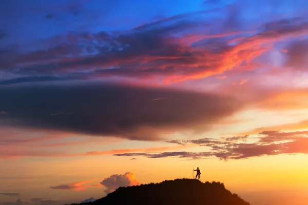 No topo do mundo — Fotografia de Stock