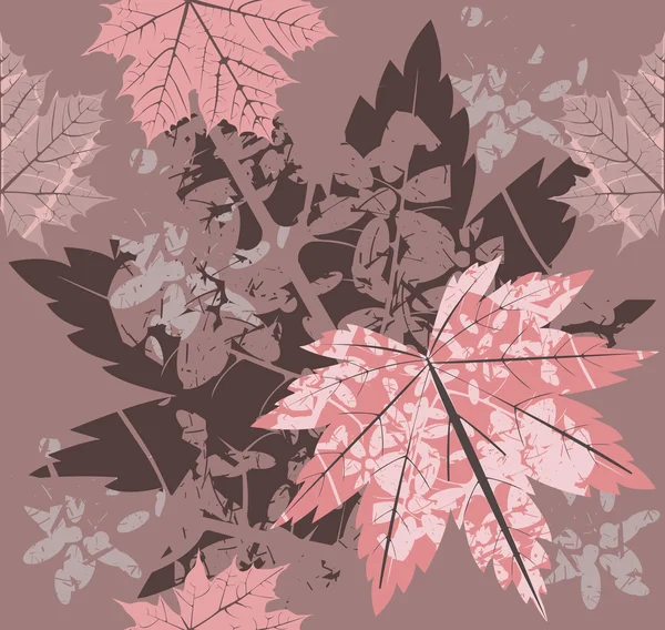 秋の紅葉のパターン — ストックベクタ
